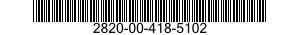 2820-00-418-5102  2820004185102 004185102
