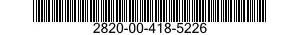 2820-00-418-5226  2820004185226 004185226