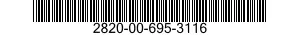 2820-00-695-3116  2820006953116 006953116