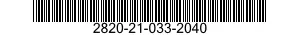 2820-21-033-2040  2820210332040 210332040