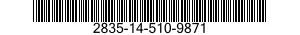 2835-14-510-9871 CASE,TURBINE ROTOR,TURBINE ENGINE 2835145109871 145109871
