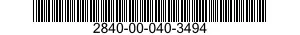 2840-00-040-3494 SHAFT,TURBINE,AIRCRAFT GAS TURBINE ENGINE 2840000403494 000403494
