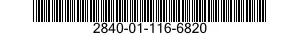 2840-01-116-6820 SHROUD SEGMENT,TURBINE,AIRCRAFT 2840011166820 011166820