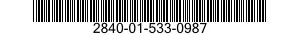 2840-01-533-0987 VANE SEGMENT,COMPRESSOR,AIRCRAFT GAS TURBINE ENGINE 2840015330987 015330987