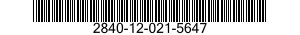 2840-12-021-5647 PLUG,MACHINE THREAD 2840120215647 120215647