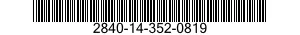 2840-14-352-0819 BLADE,TURBINE ROTOR,AIRCRAFT GAS TURBINE ENGINE 2840143520819 143520819