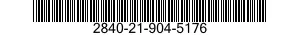 2840-21-904-5176 SHROUD SEGMENT,TURBINE,AIRCRAFT GAS TURBINE ENGINE 2840219045176 219045176