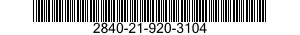 2840-21-920-3104 VALVE,BLEED,TURBINE ENGINE 2840219203104 219203104