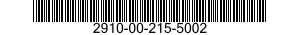 2910-00-215-5002 GASKET 2910002155002 002155002