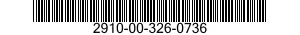 2910-00-326-0736 CARBURETOR,FLOAT 2910003260736 003260736
