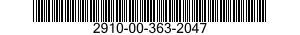 2910-00-363-2047  2910003632047 003632047