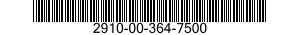 2910-00-364-7500  2910003647500 003647500