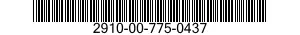 2910-00-775-0437 FILTER ELEMENT,FLUID 2910007750437 007750437