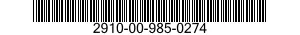 2910-00-985-0274  2910009850274 009850274