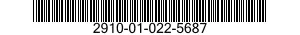 2910-01-022-5687 NEEDLE,VALVE 2910010225687 010225687