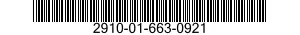2910-01-663-0921 FILTER ELEMENT,FLUID 2910016630921 016630921