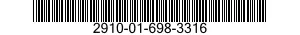 2910-01-698-3316 SENSOR ASSEMBLY 2910016983316 016983316