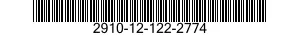 2910-12-122-2774 PLUG,MACHINE THREAD 2910121222774 121222774