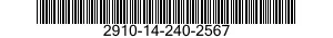 2910-14-240-2567 BAVETTE DE REMPLISS 2910142402567 142402567