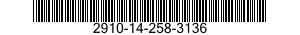 2910-14-258-3136  2910142583136 142583136