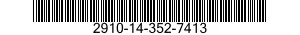 2910-14-352-7413 TANK,FUEL,ENGINE 2910143527413 143527413