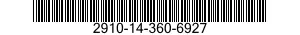 2910-14-360-6927  2910143606927 143606927