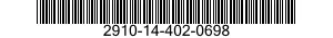2910-14-402-0698 NOZZLE,CARBURETOR 2910144020698 144020698