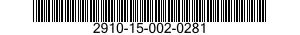 2910-15-002-0281 CORPO SUPERIORE POM 2910150020281 150020281