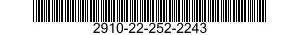 2910-22-252-2243 FILTER ELEMENT,FLUID,PRESSURE 2910222522243 222522243