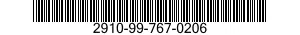 2910-99-767-0206  2910997670206 997670206