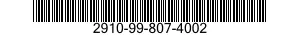 2910-99-807-4002  2910998074002 998074002