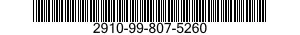 2910-99-807-5260  2910998075260 998075260