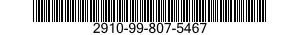 2910-99-807-5467  2910998075467 998075467