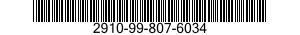 2910-99-807-6034  2910998076034 998076034