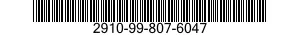 2910-99-807-6047  2910998076047 998076047