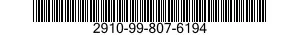 2910-99-807-6194  2910998076194 998076194