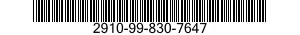 2910-99-830-7647  2910998307647 998307647