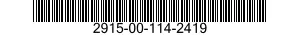 2915-00-114-2419 RING,SEAL,FUEL PUMP 2915001142419 001142419