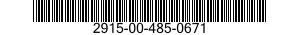 2915-00-485-0671 PLUG,MACHINE THREAD 2915004850671 004850671