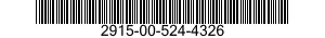 2915-00-524-4326 INSERT,SCREW THREAD 2915005244326 005244326