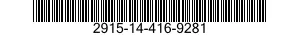 2915-14-416-9281 BELLOWS,PRESSURE 2915144169281 144169281