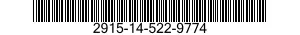 2915-14-522-9774 TUBE ASSEMBLY,AIRCRAFT ENGINE 2915145229774 145229774