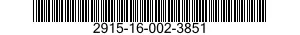 2915-16-002-3851 TUBE ASSEMBLY,AIRCRAFT ENGINE 2915160023851 160023851