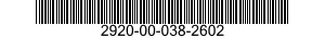 2920-00-038-2602  2920000382602 000382602