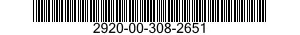 2920-00-308-2651 SPARK PLUG 2920003082651 003082651