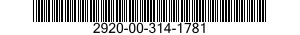 2920-00-314-1781 GASKET 2920003141781 003141781