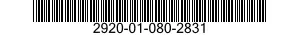 2920-01-080-2831 GLOW PLUG 2920010802831 010802831