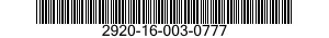 2920-16-003-0777 LEAD SET,IGNITION,ENGINE 2920160030777 160030777