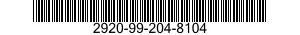 2920-99-204-8104 CONTACT SET,DISTRIB 2920992048104 992048104