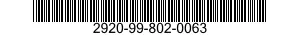 2920-99-802-0063 PLUG,SPARKING 2920998020063 998020063